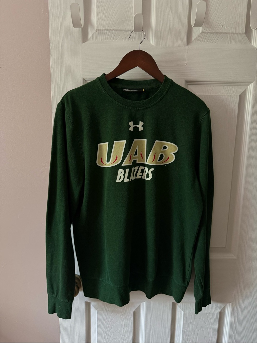 UAB Alabama Blazers Women’s Pullover Crewneck Sweatshirt Green Medium